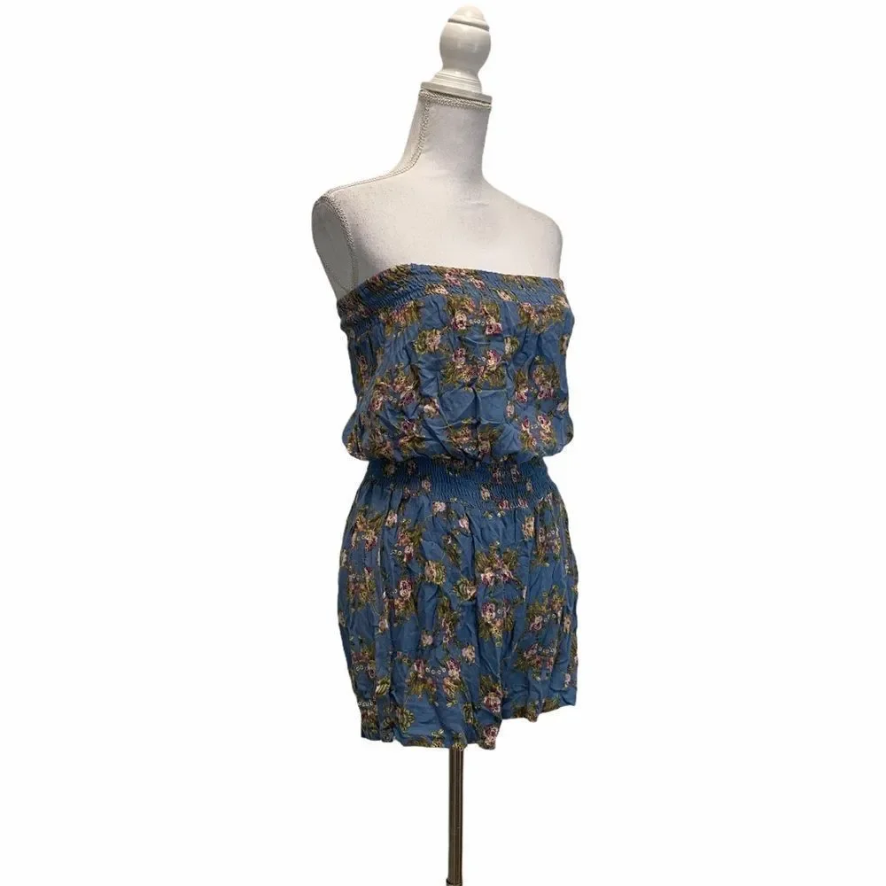 XL Floral Strapless w/ Pocket Jumpshort - Picture 4 of 6
